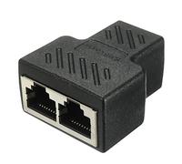 RETYLY 2 porte RJ45 Splitter adattatore LAN rete extender Ethernet connettore plug lot 1 pz