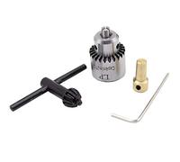 RETYLY Hot Electric Drill Rettifica Drill Chuck Key Mandrini Keyless Mandrini 0.3-4mm Gamma di capacita' W / 3.17mm Albero di Collegamento Biella