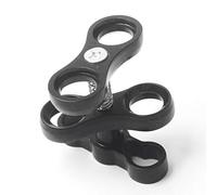 RETYLY Lega di Alluminio Scuba Diving Luce della Torcia Sfera del Braccio Doppio Giunto E 2 Farfalla Clip Morsetto Supporto per Macchina Fotografica Fotografia Subacquea