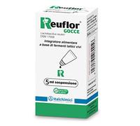 Reuflor - Integratore Alimentare a base di Fermenti Lattici Vivi, Probiotico adatto ai bambini, senza olio di palma, Gocce da 5 ml
