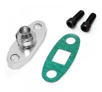 REUISAX Flangia di Ritorno Scarico Olio Turbo Billet 10AN Foro M8 Compatibile con Garrett GT28 GT30 GT35 per codice EP-TF008
