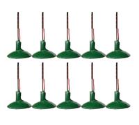 REUISAX Modello di lampione da Parete per lampione a LED in Miniatura da 10 Pezzi per diorami in Scala OO Ho Compatibile con i modellini ferroviari