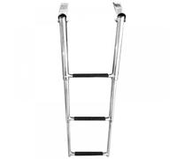 REUISAX Scaletta telescopica in Acciaio Inox a 3 gradini per Piattaforma da Bagno Superiore su Barche e Yacht