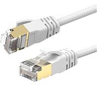 Reulin 1.5M Cat 7A Ultra Sottile - Gigabit Cavo di Rete Ethernet Velocità fino a 40G-1000 MHz Compatibile con Cat5 Cat5e Cat6 Cat6a Cat7 Cat7A+ Switch Router Modem Per Reti ad Alta Velocità