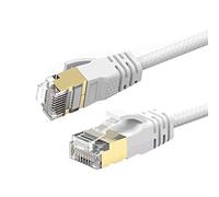 Reulin 8M Cat 7A Ultra Sottile - Gigabit Cavo di Rete Ethernet Velocità fino a 40G-1000 MHz Compatibile con Cat5 Cat5e Cat6 Cat6a Cat7 Cat7A+ Switch Router Modem Per Reti ad Alta Velocità