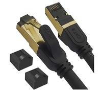 Reulin - PREMIUM a Trefoli di Rame Cavo Ethernet RJ45 LAN Cat 8 SSTP 40 Gbps Compatibile con Switch Console da Gioco WiFi Modem Router Smart TV Box 4K 8K Computer Portatile Internet 12M