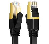 Reulin Ultra Flessibile Cavo Ethernet CAT 8 3M RJ45 Piatto CAT8 Cavi 3 M Compatibile con PC Laptop Smart TV Router Modem Switch Hub PS4/PS5/IPTV Box 3.0 Metri