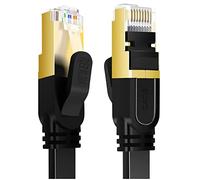 Reulin Ultra Flessibile Cavo Ethernet CAT 8 4.5M RJ45 Piatto CAT8 Cavi 4.5 M Compatibile con PC Laptop Smart TV Router Modem Switch Hub PS4/PS5/IPTV Box 4.5 Metri