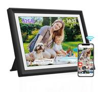REUMAR Cornice digitale da 10,1 pollici, WiFi Smart Digital Photo Frame IPS LCD Touch Screen, rotazione automatica, memoria integrata da 32 GB, facile configurazione per condividere foto e video