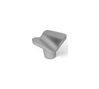 Reunion-Pomello Mobile Industriale Zamak Cromato Opaco 32 X 32 mm