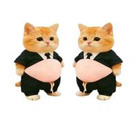 Reusable - Adesivi in spugna 3D Cat Belly Fun Decals, simpatici adesivi per laptops, quaderni, e planner, con design interattivo, accessory, bambini Home Car Lunch Box Water Bottle