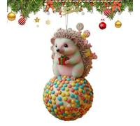 Reusable Animal Acorn - Animal Hanging Ornament | 8x4x1cm 2D Animals Pattern for Seasonal Decor, Acrylic Animals Ornament Holiday Accents, Decorative Accessories, Acorns Ornaments for Christmas Tree