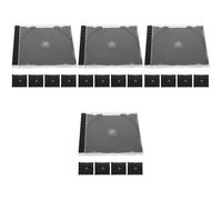 Reusable Black Plastic Cd Case Holder Organizer for Disc Storage and Protection