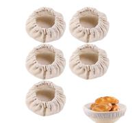 Reusable Bowl Cloths for Bread Proofing - 5pcs Reusable Thick Cloth Jar Cloths for - Bread Fermentation Clothz for Starter Jars, Breadss Making Tools