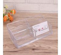 Reusable Business Case Transparent Desk Organizer for Office Stationery