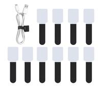 Reusable Cable Ties, Adjustable Strong Hook & Loop Straps with Grip Fastener, Reliable Cord Management Tool, Cable Ties for Cords for Family Student Indoor Home Office Kitchen Workshop