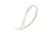 Reusable Cable Ties with Press-to-Release Buckle | Black & White Mixed Nylon Zip Ties - Detachable Fasteners for Home, Office & Workshop Cable Organization (White,100 pcs)