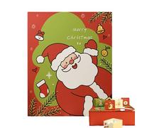 Reusable Calendar Advent - Empty adventt calendar To Fill, 24 Days Of Christmas Countdown, Empty 24-Grid Countdown Calendars Box | Holiday Party Favors Case For Kids Adults Treat Candy Stocking