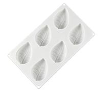 Reusable Candy Molds 6-Cavity Leaf Food-Grade Heat-Resistant Baking