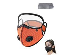 Reusable Carbon Filter Dust Mask With Adjustable Goggles,Carbon-Filter Dust Mask,Dust-Masks Breathing Protection Fine-Dust,With 10 Activated Carbon Filters,For Painting,Woodworking(G)
