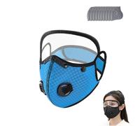 Reusable Carbon Filter Dust Mask With Adjustable Goggles,Carbon-Filter Dust Mask,Dust-Masks Breathing Protection Fine-Dust,With 10 Activated Carbon Filters,For Painting,Woodworking(G)