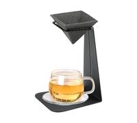 Reusable Ceramic Filter, Pyramid Shape Coffee Strainer, Non Porous Fixture with Sturdy Build, Brewing Accessory with Portable Utility, 5.5×6.5in Kitchen Organizer, Beverage Gear for Home Office Cafe