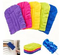 Reusable Chenille Microfiber Dust Duster, Durable and Washable 360-degree Cleaning Pad With A Removable, Washable Cover; Suitable for Fans, Windows, Furniture, and Floors(1 set)