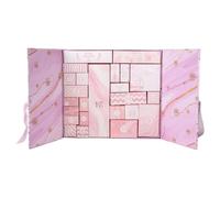 Reusable Christmas Advent Filling Box - 24 Day Foldable Countdown Calendar, DIY Holiday Gift Housing, Refillable Festive Decor, Space Saving Storage Design, Decorative Treat Case | For Family