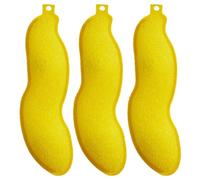 Reusable cleaning beans help remove from glass bottles with less de