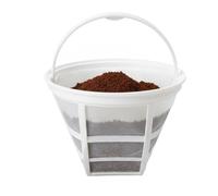 Reusable Coffee Filters | Washable Strainer,6-8 Cup Coffee Mesh Filter Effortless Upkeep Basket With Handle - Consistent For Brewing Filtration Cafe Home Kitchen Tea Beverage