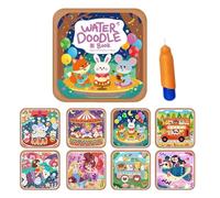 Reusable Coloring Book, Doodle Practice Supplies, 21x21cm Watercolor Pages, Paper Material Art Accessory, Drawing Activity Book Category Multi Use, Coloring Use for Teens Adults Students Home School