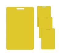 Reusable Dry Erase Badge Notepad - Vertical Reusable Clipboard | PP 4-Pack