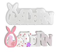 Reusable Easy Release Craft Supplies,Resin Casting Easter Bunny Mold,for Spring Decor Wax Clay Epoxy Resin Soap Candle Making Holiday Party Family Beginners