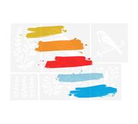 Reusable Flower Stencils 30cm DIY Garden Wall Drawing Templates For Home