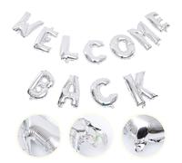 Reusable Foil Welcome Back Letter Balloons Gold for School Classroom Decorations