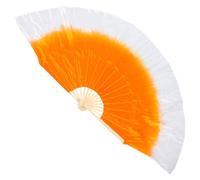 Reusable Folding Fan for Dancing Exercise Colorful Hand Fan with Wood Frame