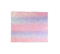 Reusable Fuse Bead Mat, Heat Resistant Ironing Pad, Rainbow Glitter Sheet with Safe Coating, Iron on Craft Mat, Handmade Bead Board with Design, Adults Beginners Home Office Classroom Party Birthday