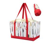 Reusable Grocery Bags - Foldable Waterproof Drawstring Foldable Tote | Reusable Heavy Duty Grocery Bags for Home Kitchen Outdoor Camping Picnic Shop Travel Beach Women Family