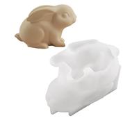 Reusable Heat Resistant Rabbits Decorating Molds Easy Releasing Design Suitable For Candle Making And Festival Crafts Reusable Silicone Rabbit Mold