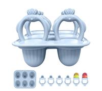 Reusable Ice Cream Molds - Leak-Proof Non-Stick Ice Pop Molds