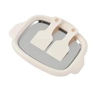 Reusable Ice Cream Tray, Easy Bake Maker, Tray with 2 Scrapers, Durable Dessert Maker with Nonstick, Kitchen Tool Family Fun, Party Supplies for Home 9.92x7.64x1.57 Inches