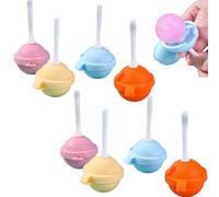 Reusable Large Lollipop Shaped Ice Mold, DIY Creative Lollipops Popsicle Mold Set, Easy Release Homemade Ice Cream Molds for Family Gatherings, Summer Dessert Tool