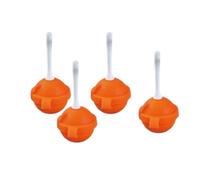 Reusable Large Lollipop-Shaped Silicone Popsicle Mold - FAI DA TE Easy-Release for Homemade Ice Cream, Summer Treats & Family Gatherings (arancione)