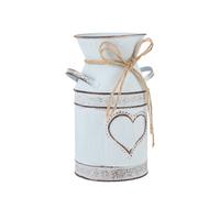Reusable Light Grey Heart Plant Pot with Handle Flower Container for Home Decor