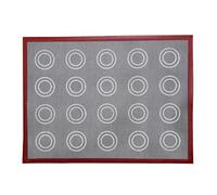 Reusable Macaron Baking Mat - Nonstick Silicone Cookie Liner, Printed Pastry Sheet | Soluzioni per piatti oven Heat Safe Oven Food Grade Double Sided Design with Circle Markings for Cream Puff Dessert
