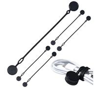 Reusable Magnetic Cable Ties - Silicone Cable Ties | Cablle Management Organizer | Magnetic Cord Organizer Tîes | 5pcs Magneet Data Cables Strap | Multi-funzione Silicone Computer Cables Strap