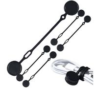 Reusable Magnetic Cable Ties - Silicone Cable Ties | Cablle Management Organizer | Magnetic Cord Organizer Tîes | 5pcs Magneet Data Cables Strap | Multi-funzione Silicone Computer Cables Strap