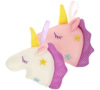 Reusable Mesh Shower Bath Balls 2Pcs Unicorn Sponge Exfoliating Brush Assorted