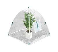 Reusable Nursery Dome, Transparent Growth Shield, Ventilation Support, 60x60x60cmlight-Filtering Crop Protector, for Backyard Beds Seed Starting Greenhouse Harsh Conditions