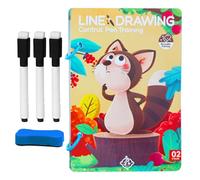 Reusable Pen Control Training Cards, Progressive Skill Building, Interactive Handwriting Practice Game for Kids and Students, 8,27 x 4,92 x 1,18 pollici